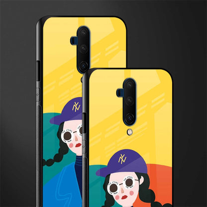 psychedelic chic glass case for oneplus 7t pro image-2