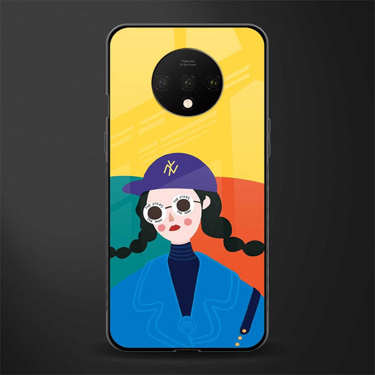 psychedelic chic glass case for oneplus 7t image