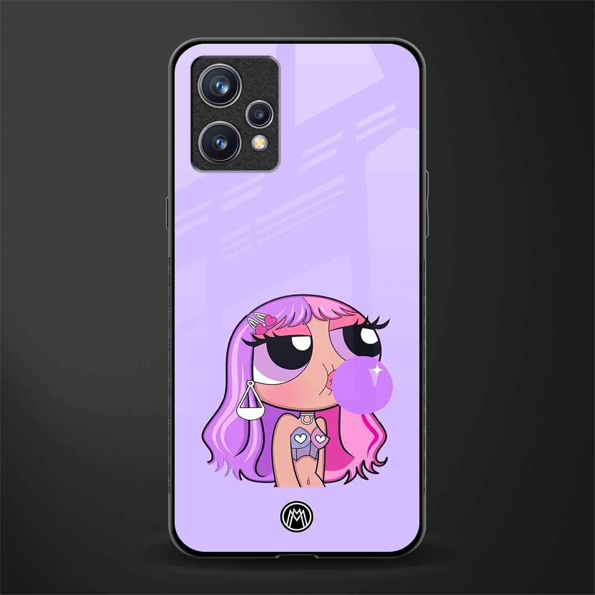 purple chic powerpuff girls glass case for realme 9 pro plus 5g image