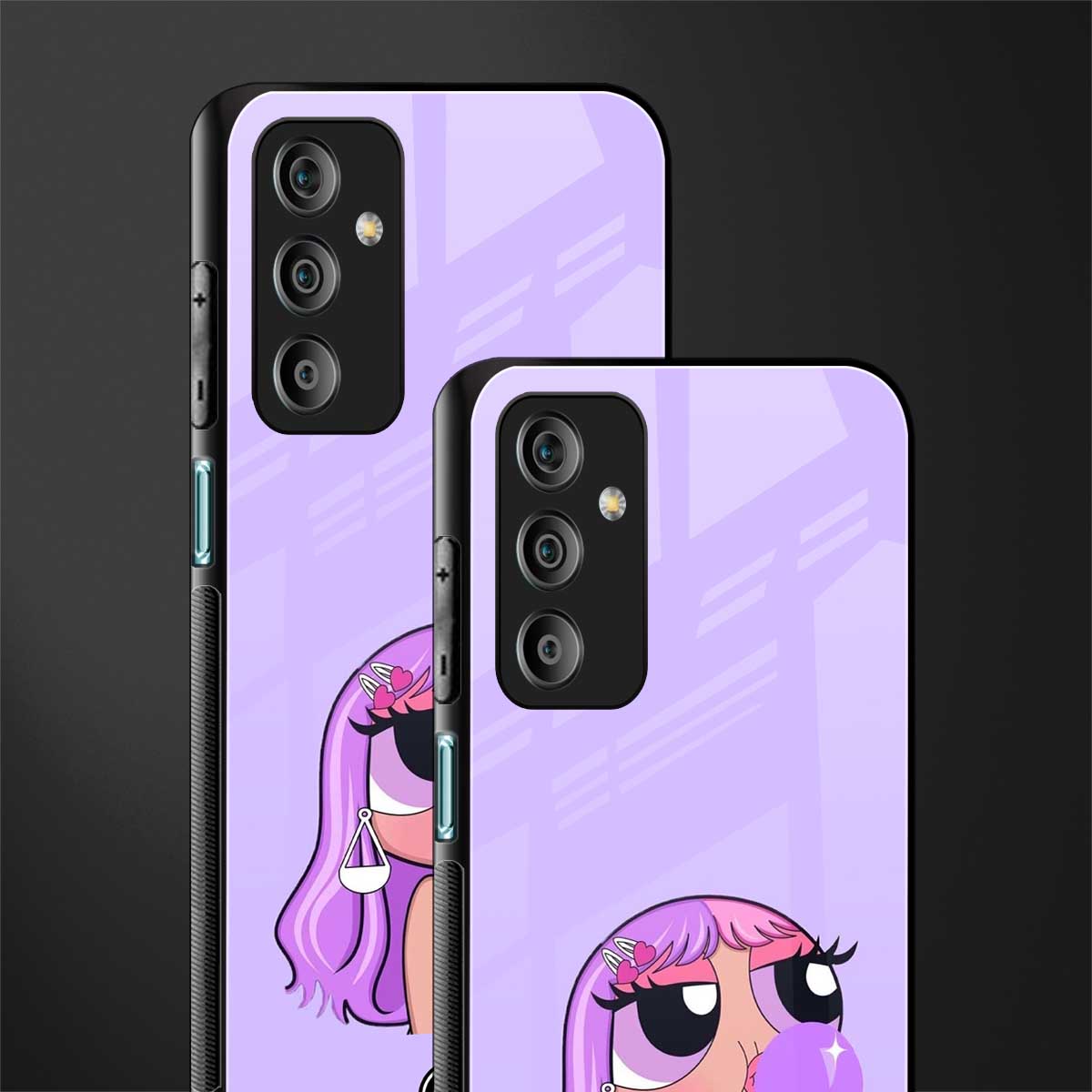purple chic powerpuff girls back phone cover | glass case for samsung galaxy f23 5g