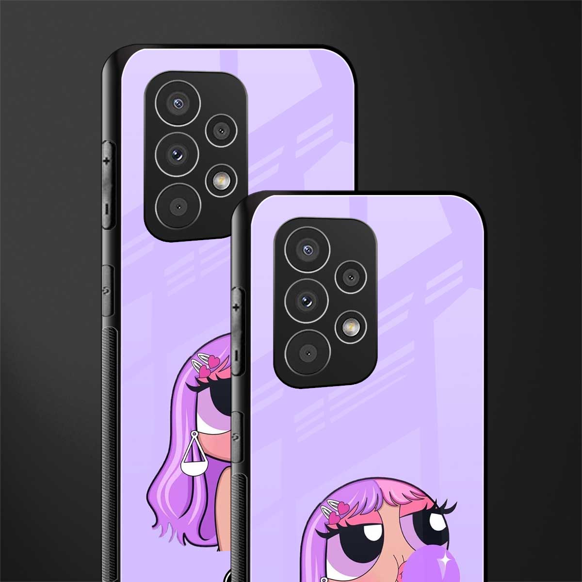 purple chic powerpuff girls back phone cover | glass case for samsung galaxy a33 5g
