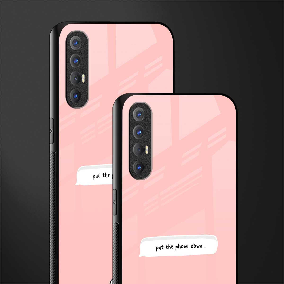 put the phone down glass case for oppo reno 3 pro image-2