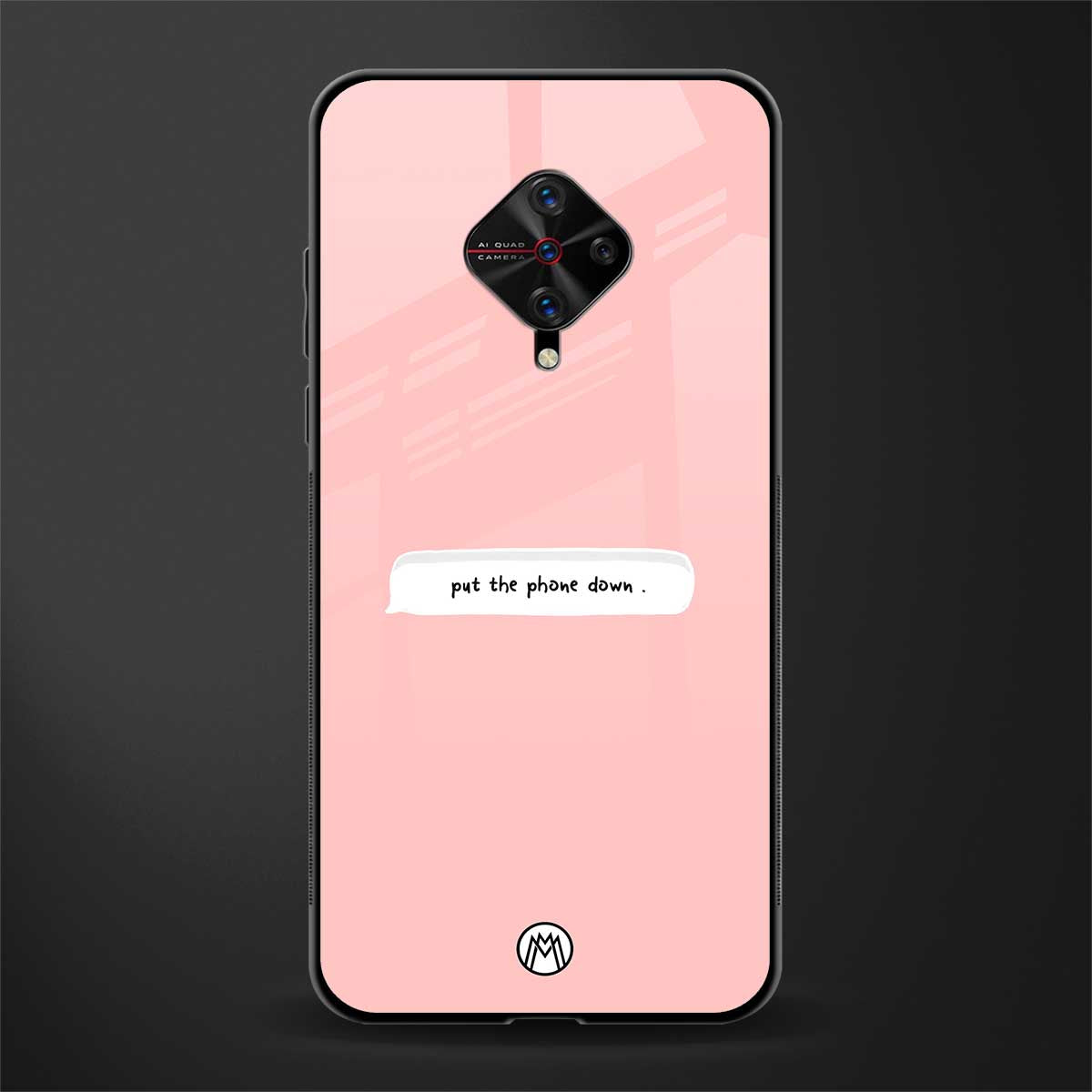put the phone down glass case for vivo s1 pro image
