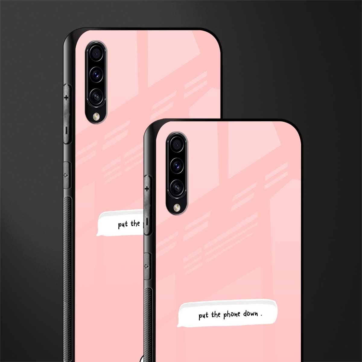put the phone down glass case for samsung galaxy a70 image-2