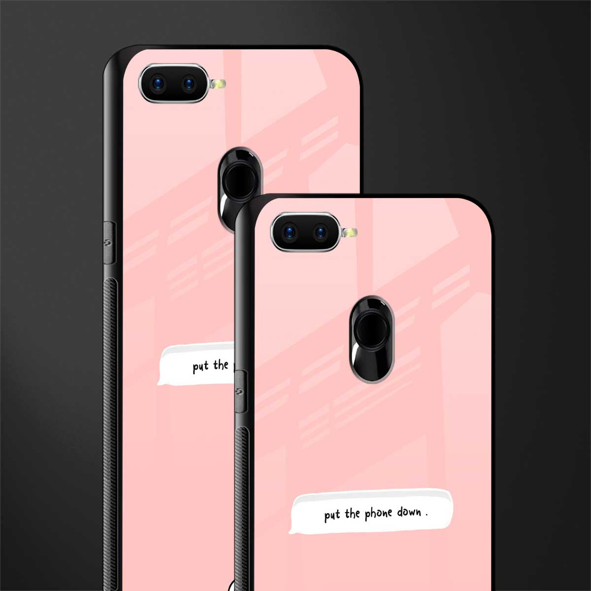 put the phone down glass case for oppo a7 image-2