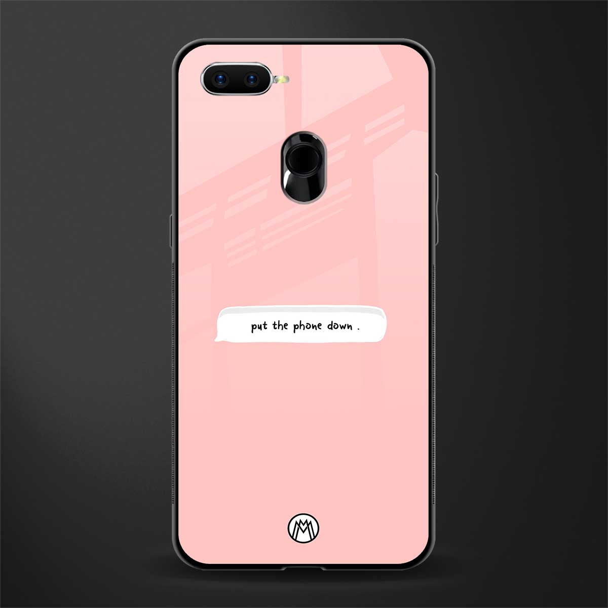 put the phone down glass case for oppo a7 image