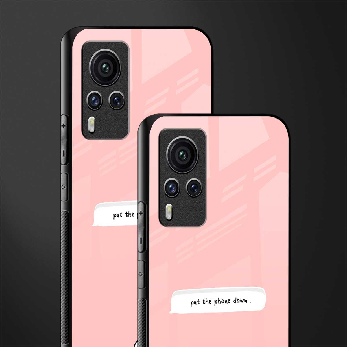 put the phone down glass case for vivo x60 pro image-2