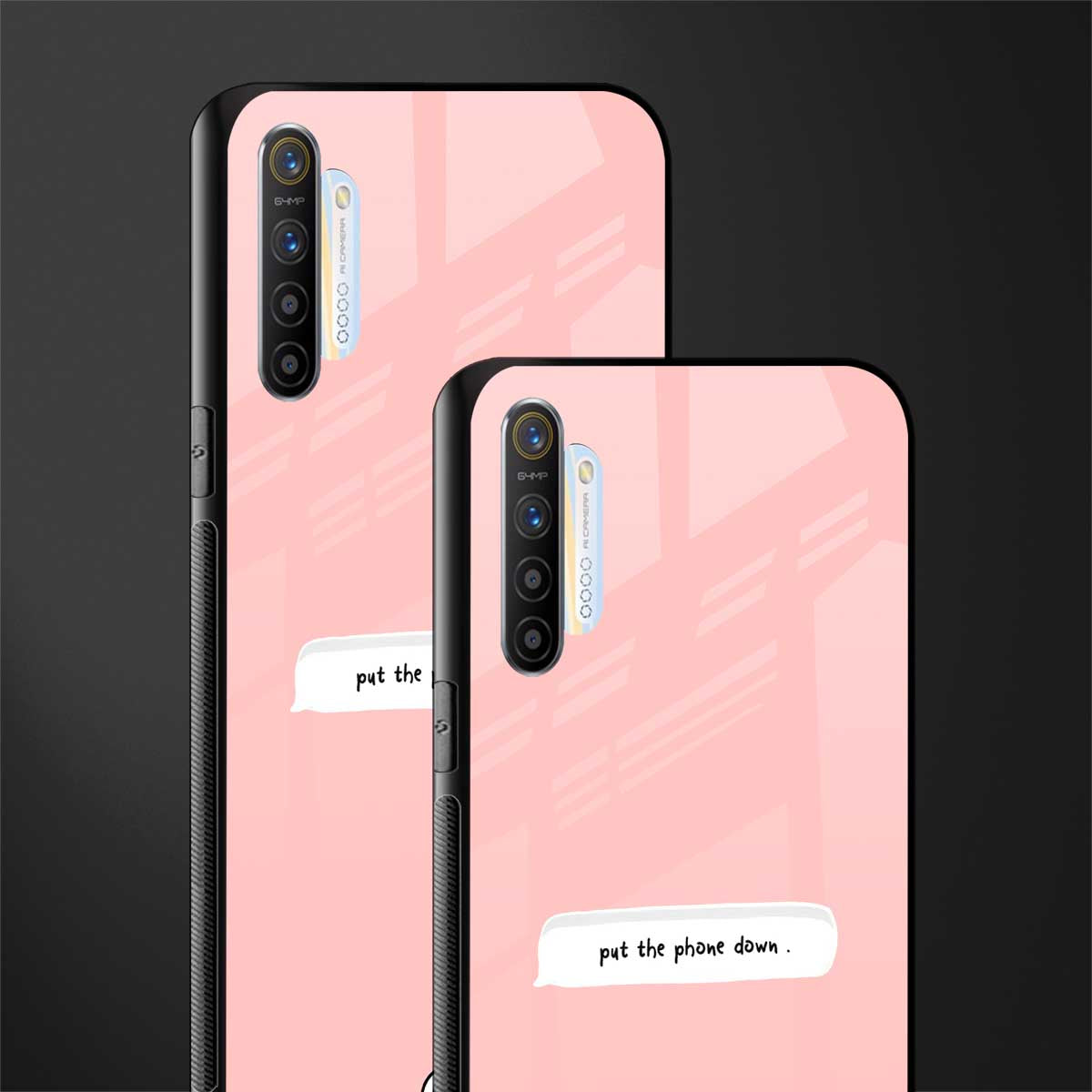 put the phone down glass case for realme x2 image-2