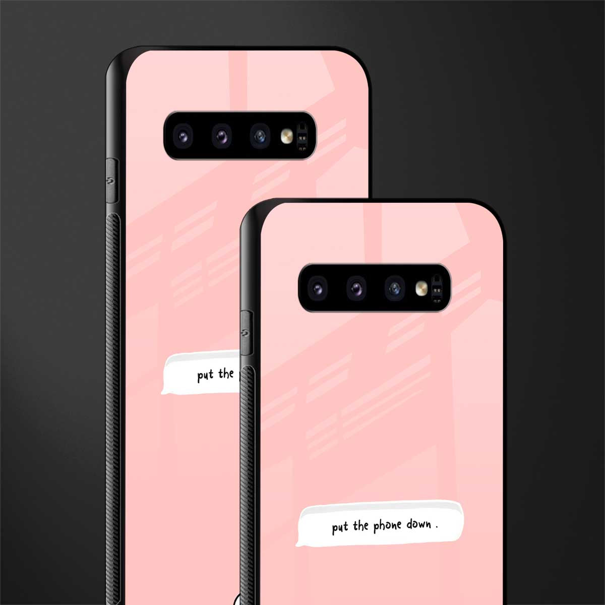 put the phone down glass case for samsung galaxy s10 plus image-2