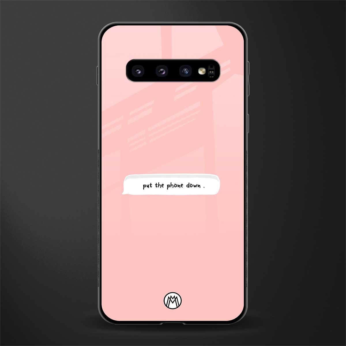 put the phone down glass case for samsung galaxy s10 image