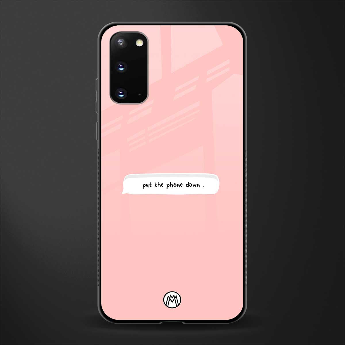put the phone down glass case for samsung galaxy s20 image