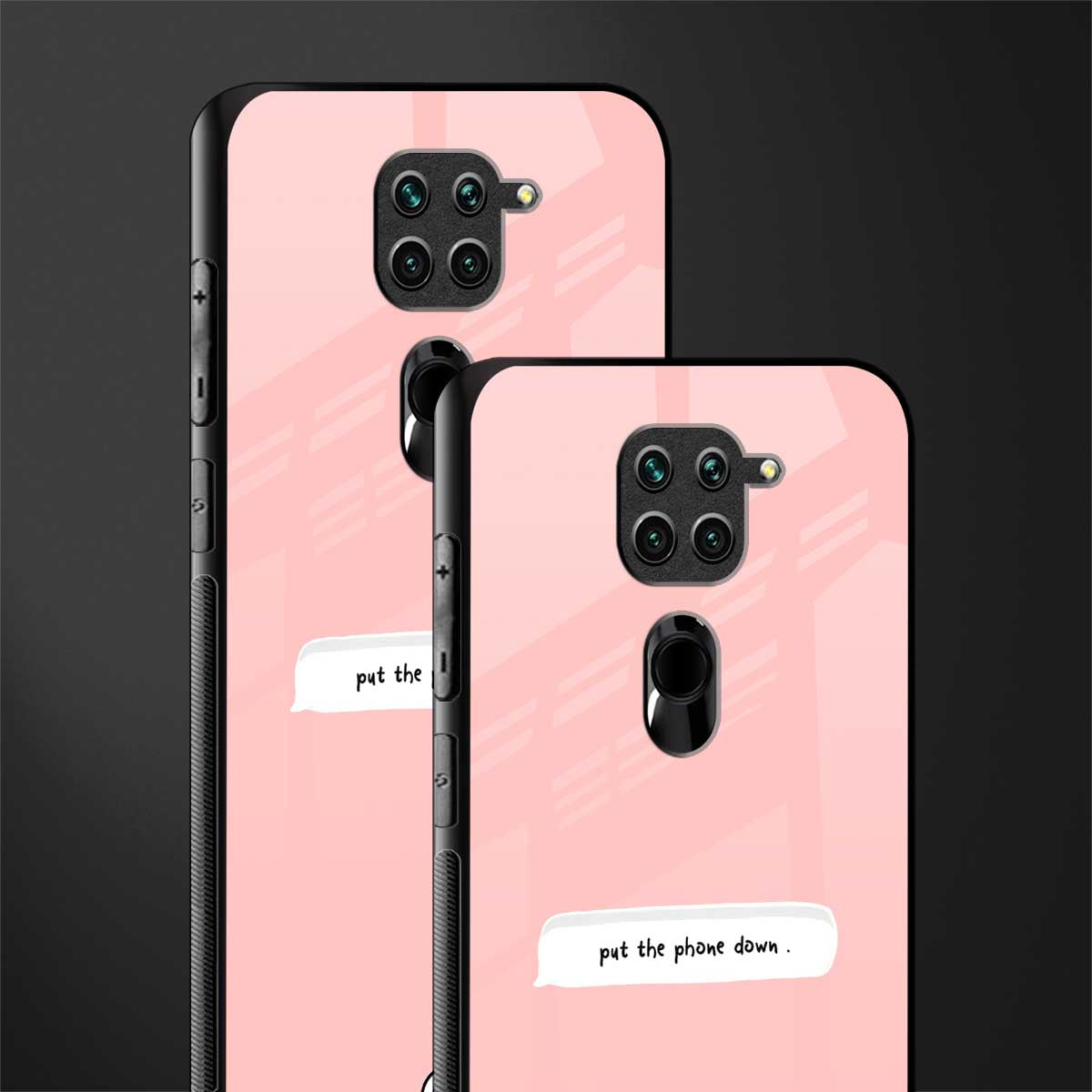put the phone down glass case for redmi note 9 image-2
