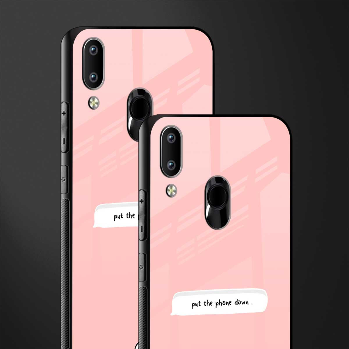 put the phone down glass case for vivo y91 image-2