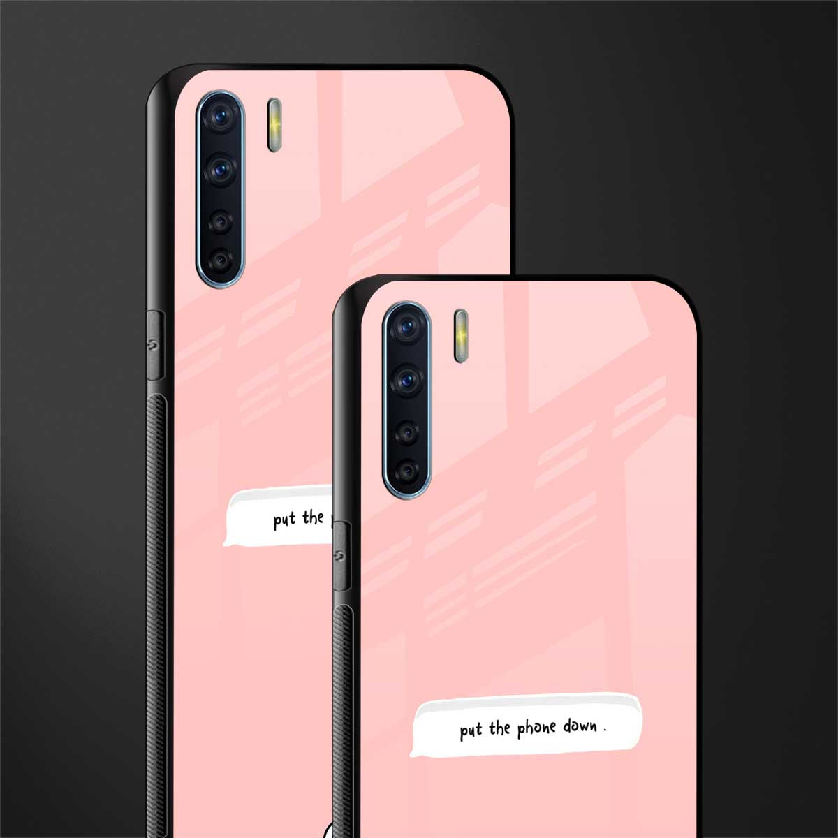 put the phone down glass case for oppo f15 image-2