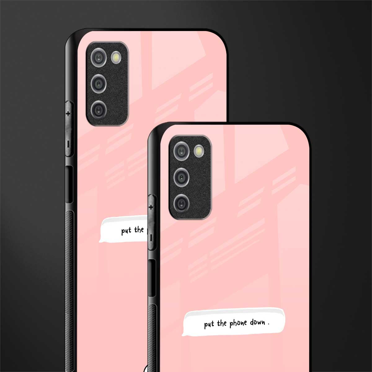 put the phone down glass case for samsung galaxy a03s image-2