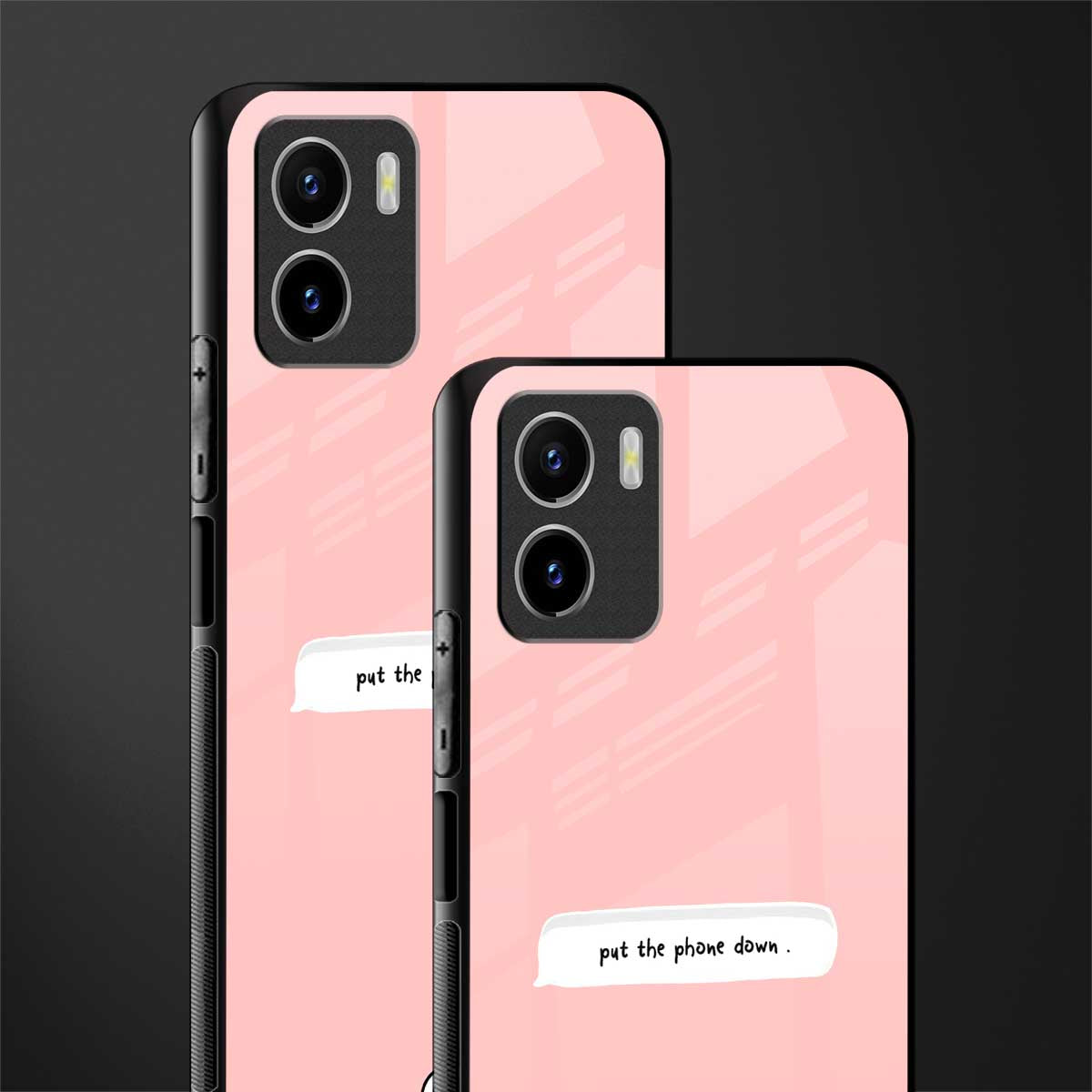 put the phone down glass case for vivo y15s image-2
