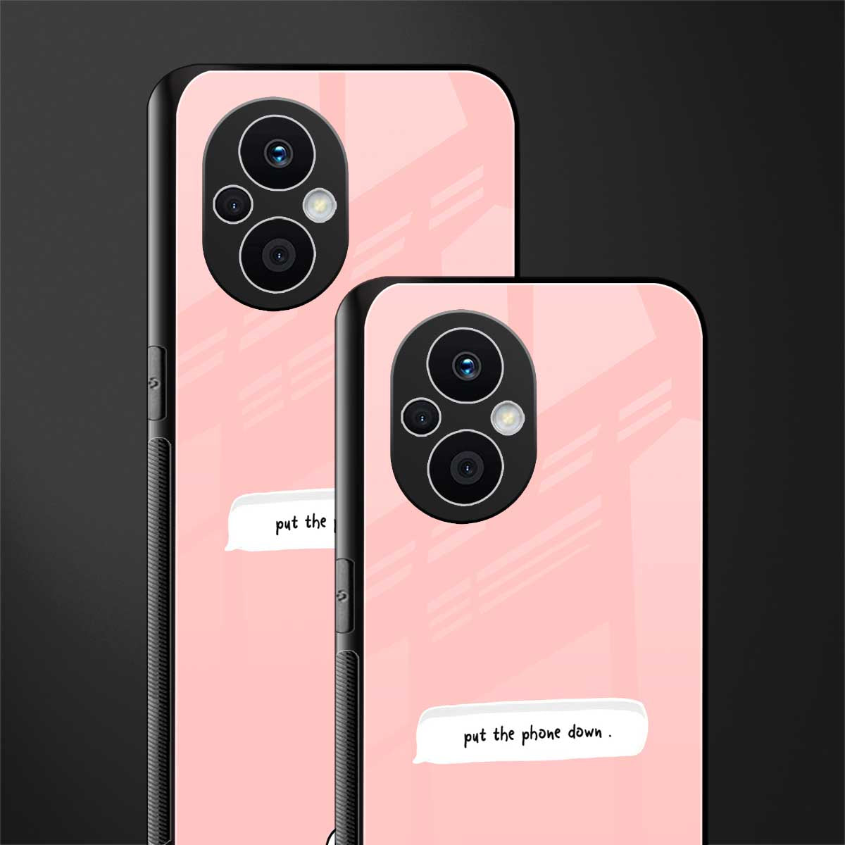 put the phone down back phone cover | glass case for oppo f21 pro 5g