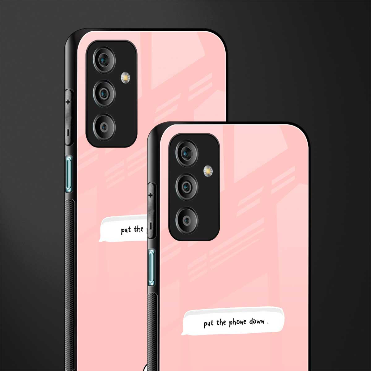 put the phone down back phone cover | glass case for samsung galaxy f23 5g