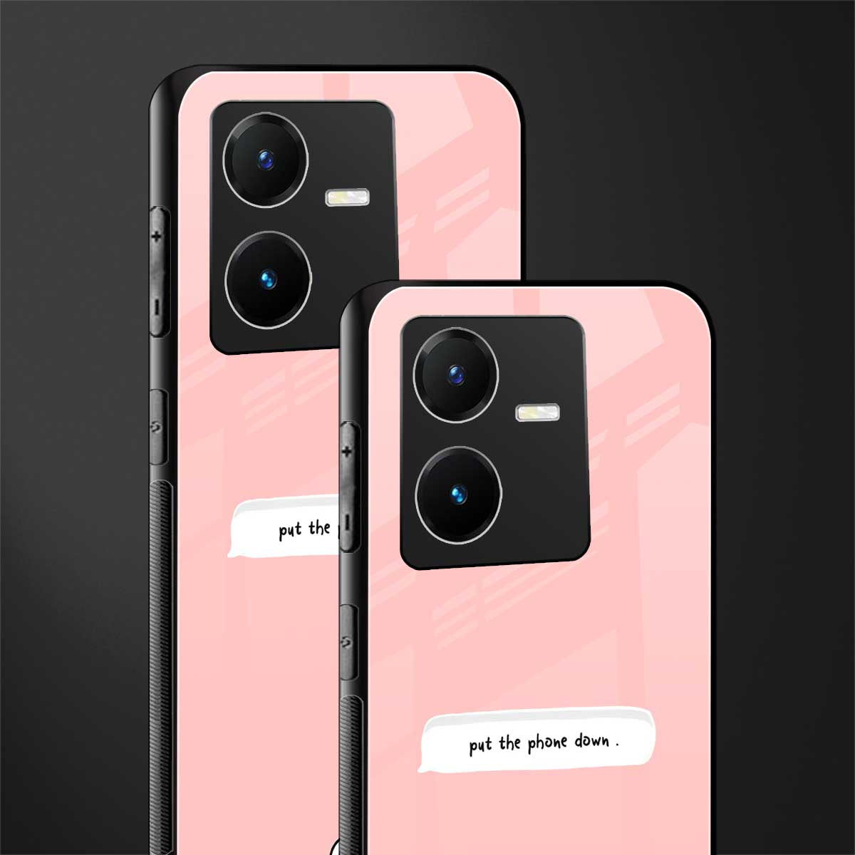 put the phone down back phone cover | glass case for vivo y22