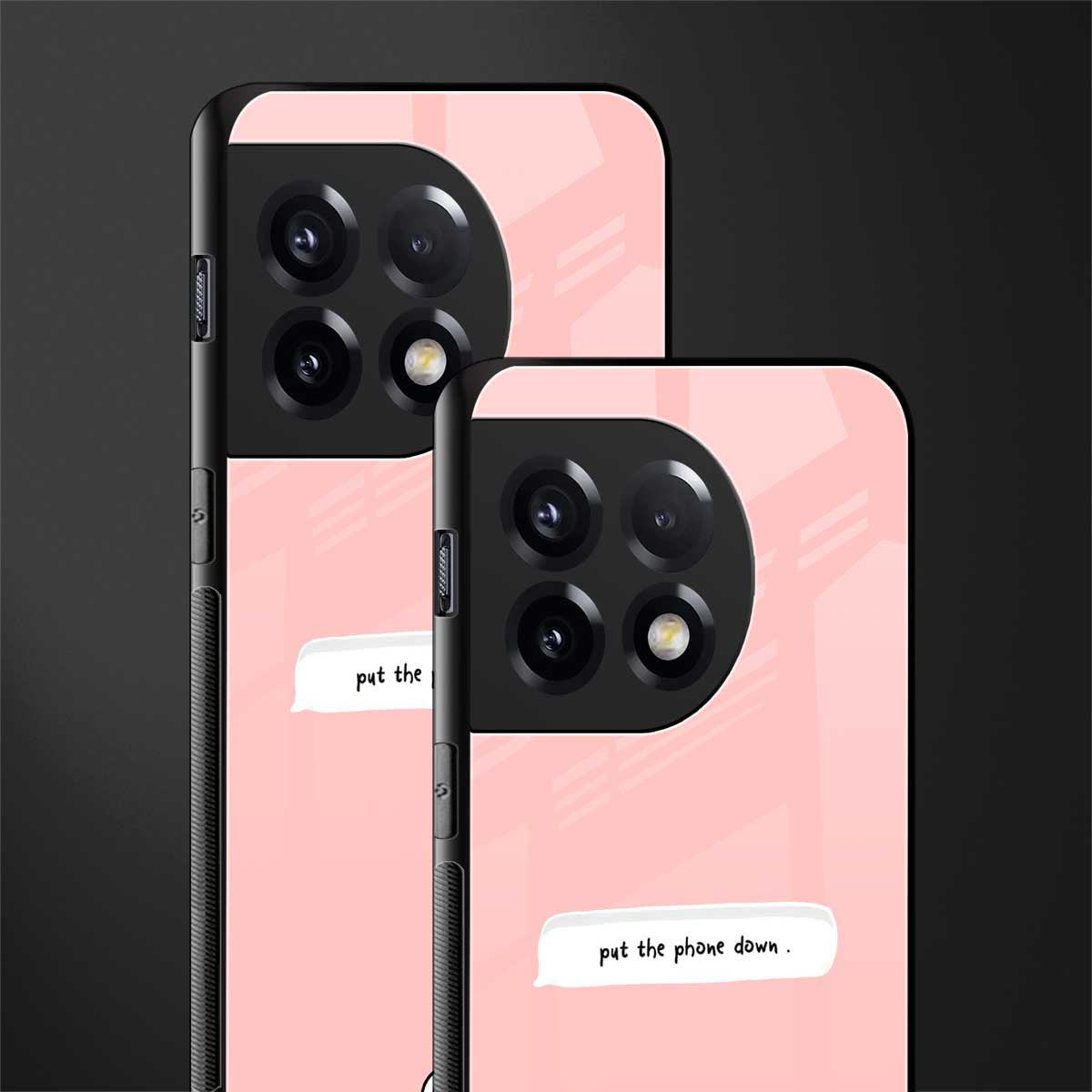 put the phone down back phone cover | glass case for oneplus 11r