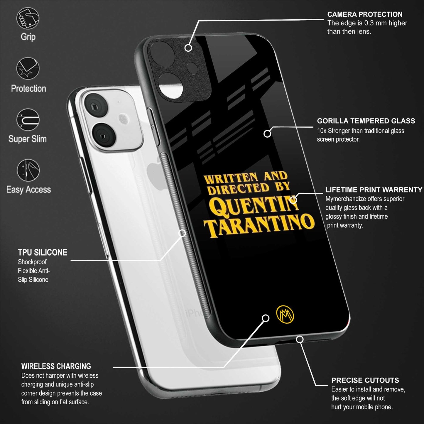 quentin tarantino glass case for vivo y20 image-4