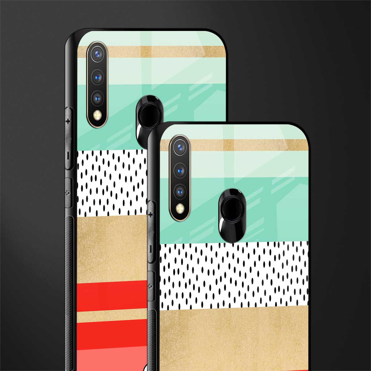 raspberry mint gelato glass case for vivo u20 image-2