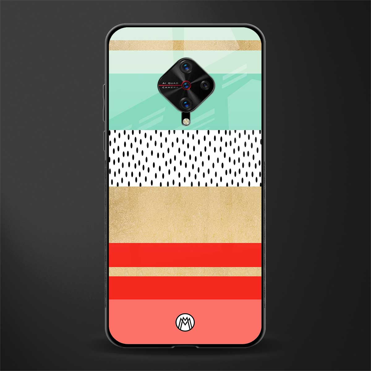 raspberry mint gelato glass case for vivo s1 pro image