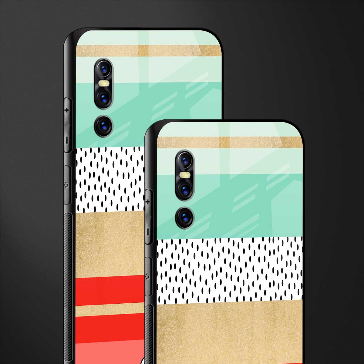 raspberry mint gelato glass case for vivo v15 pro image-2