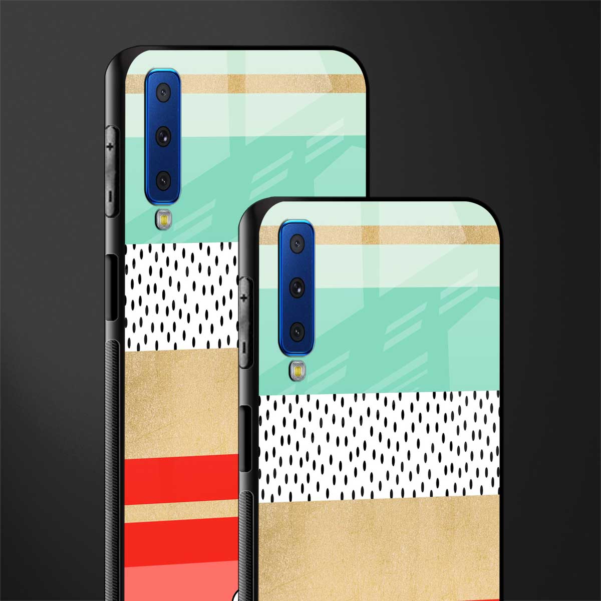 raspberry mint gelato glass case for samsung galaxy a7 2018 image-2