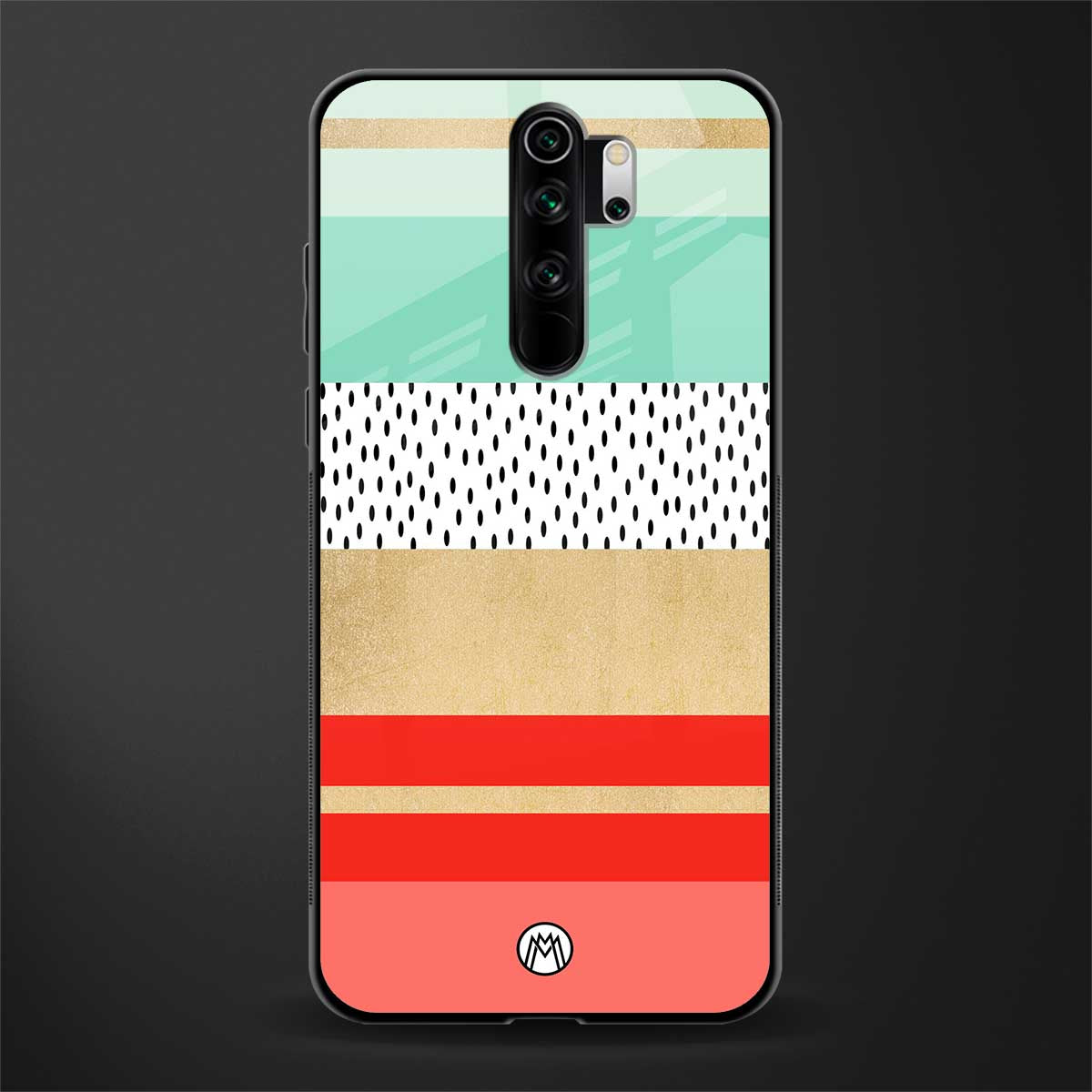 raspberry mint gelato glass case for redmi note 8 pro image