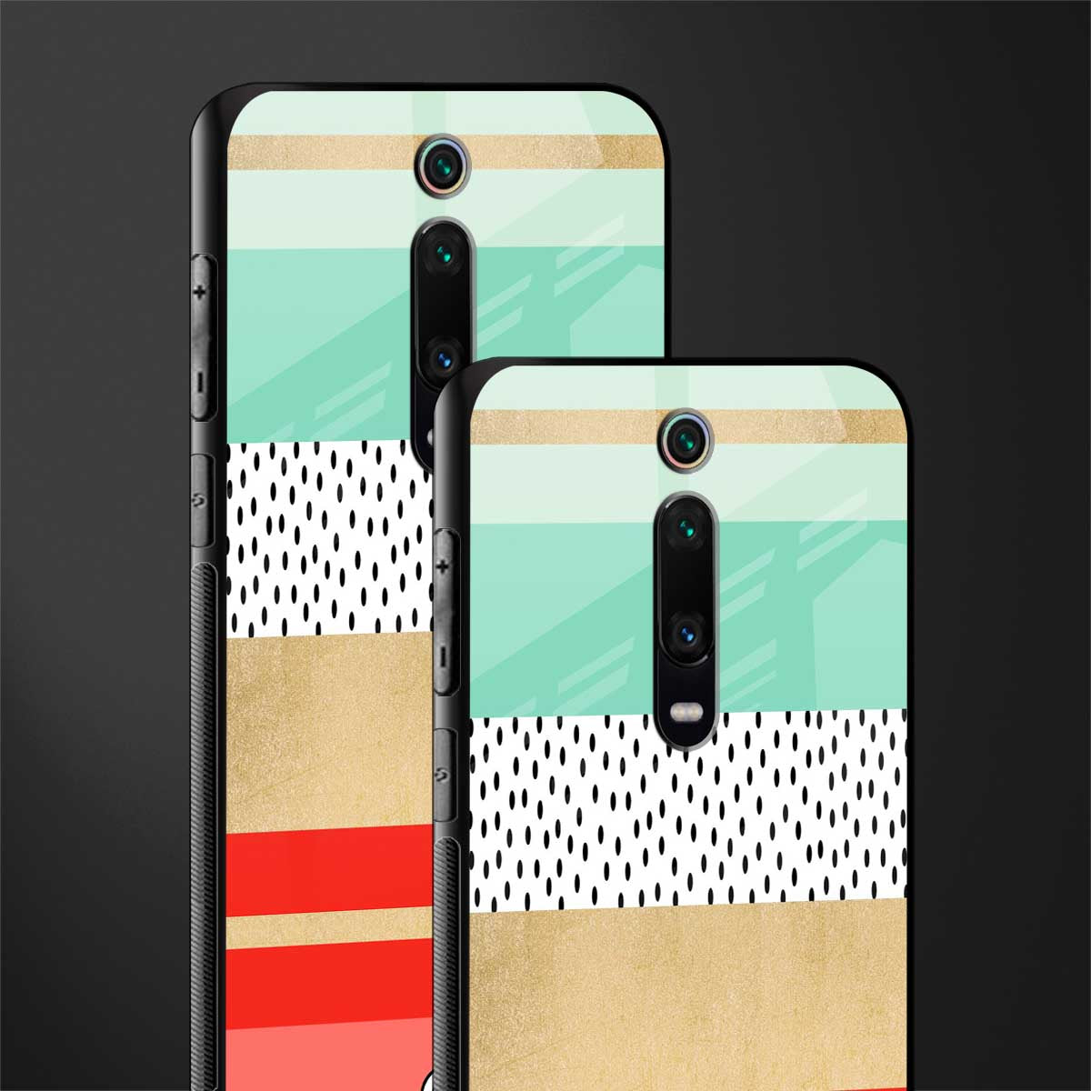 raspberry mint gelato glass case for redmi k20 pro image-2