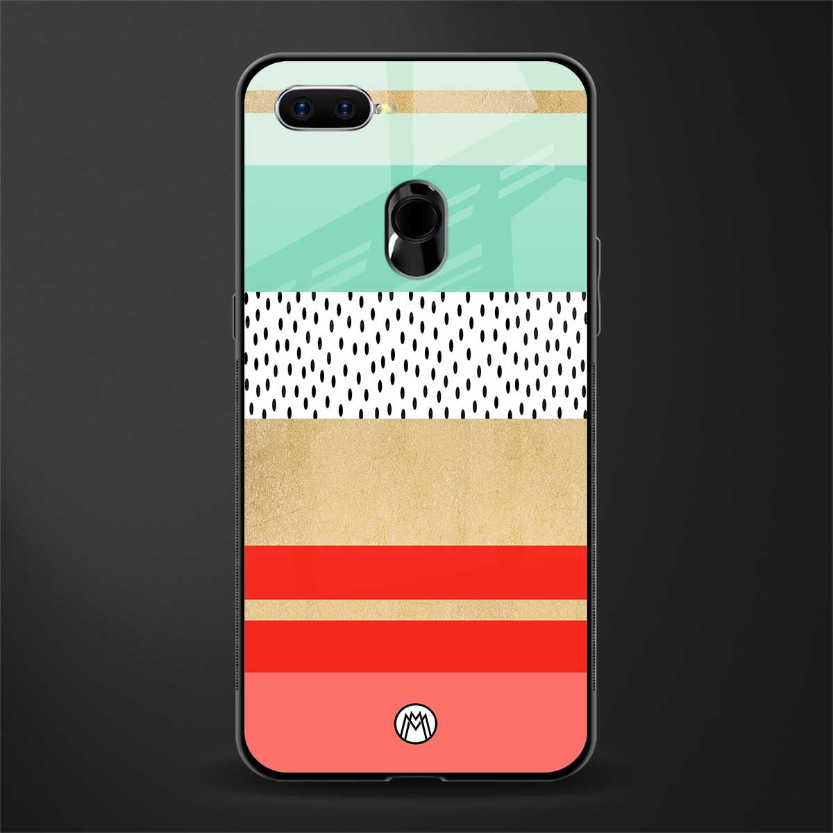 raspberry mint gelato glass case for oppo a7 image