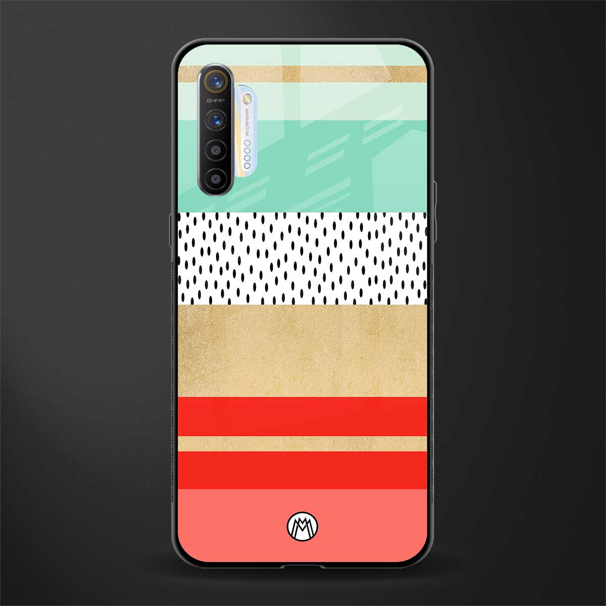 raspberry mint gelato glass case for realme x2 image