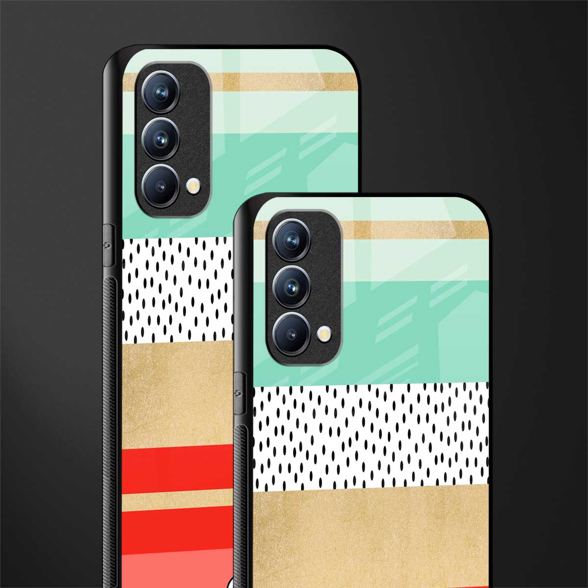 raspberry mint gelato glass case for oppo f19s image-2