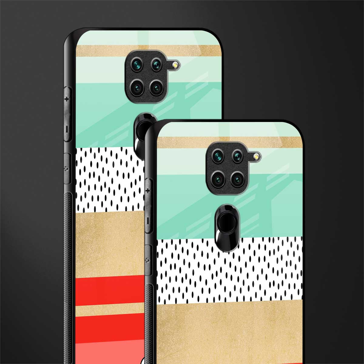 raspberry mint gelato glass case for redmi note 9 image-2