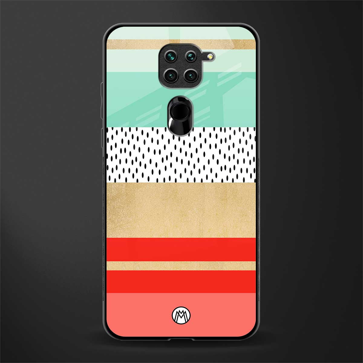 raspberry mint gelato glass case for redmi note 9 image