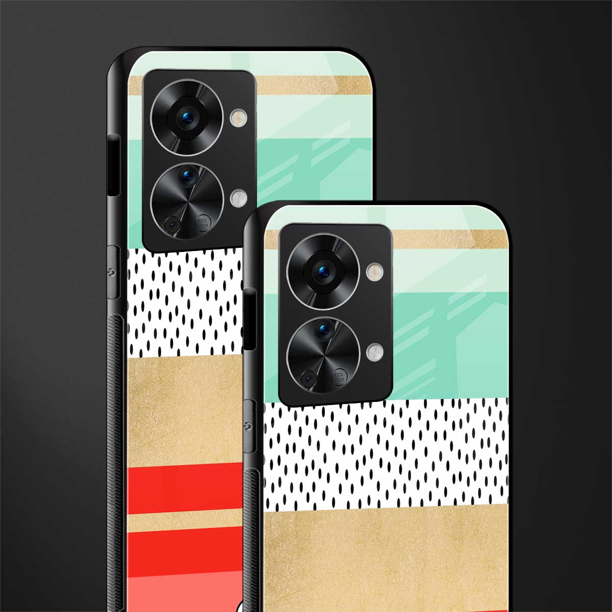 raspberry mint gelato glass case for phone case | glass case for oneplus nord 2t 5g