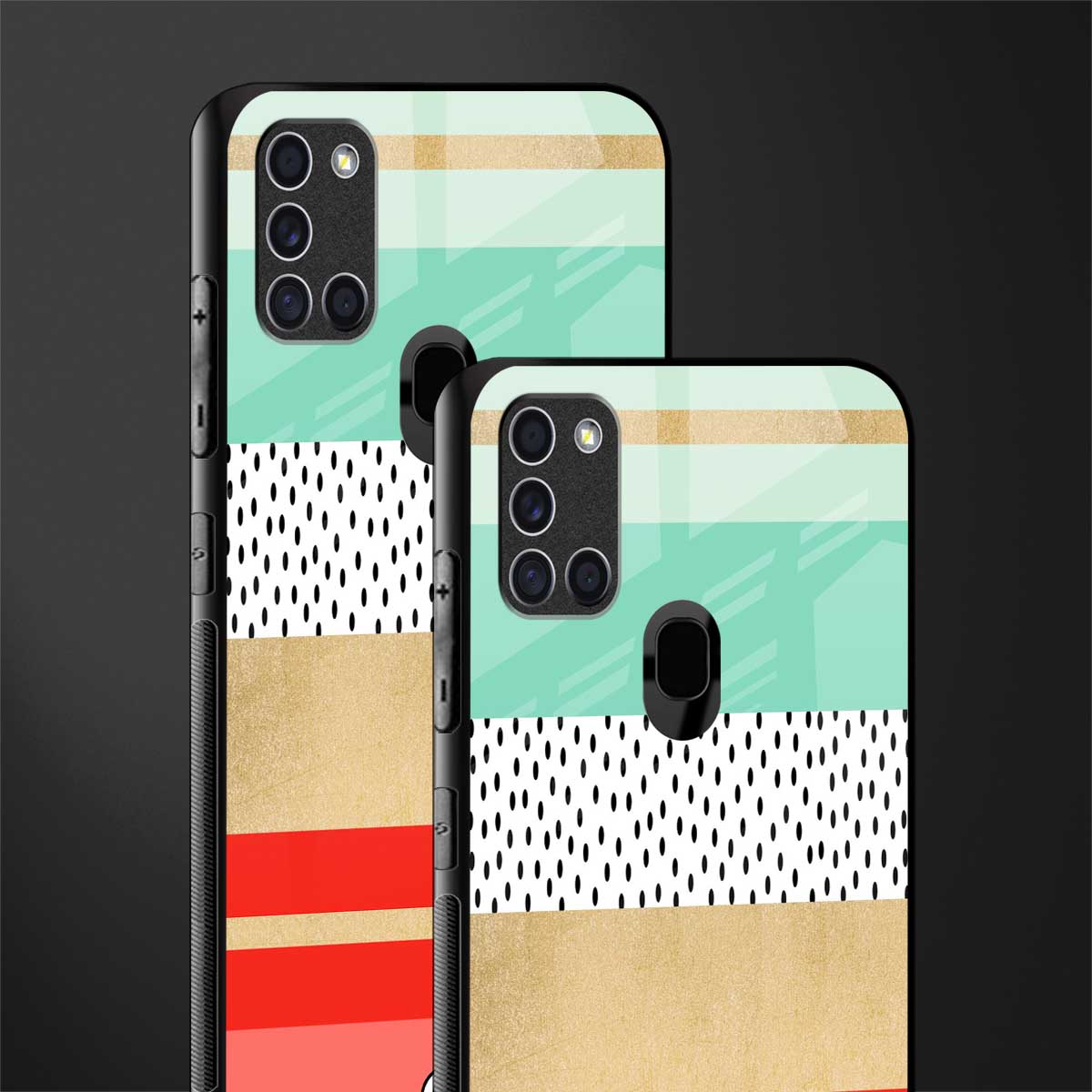 raspberry mint gelato glass case for samsung galaxy a21s image-2