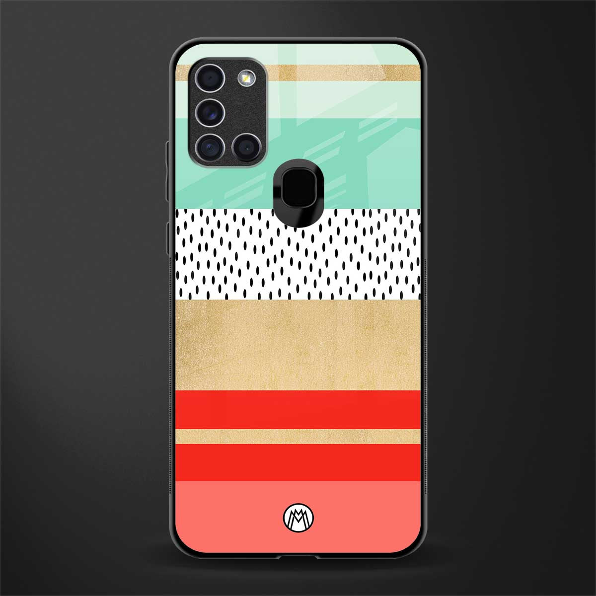 raspberry mint gelato glass case for samsung galaxy a21s image