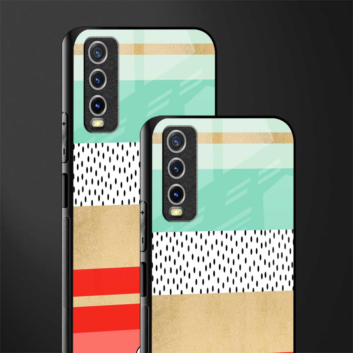 raspberry mint gelato glass case for vivo y20svivo y20avivo y20g image-2