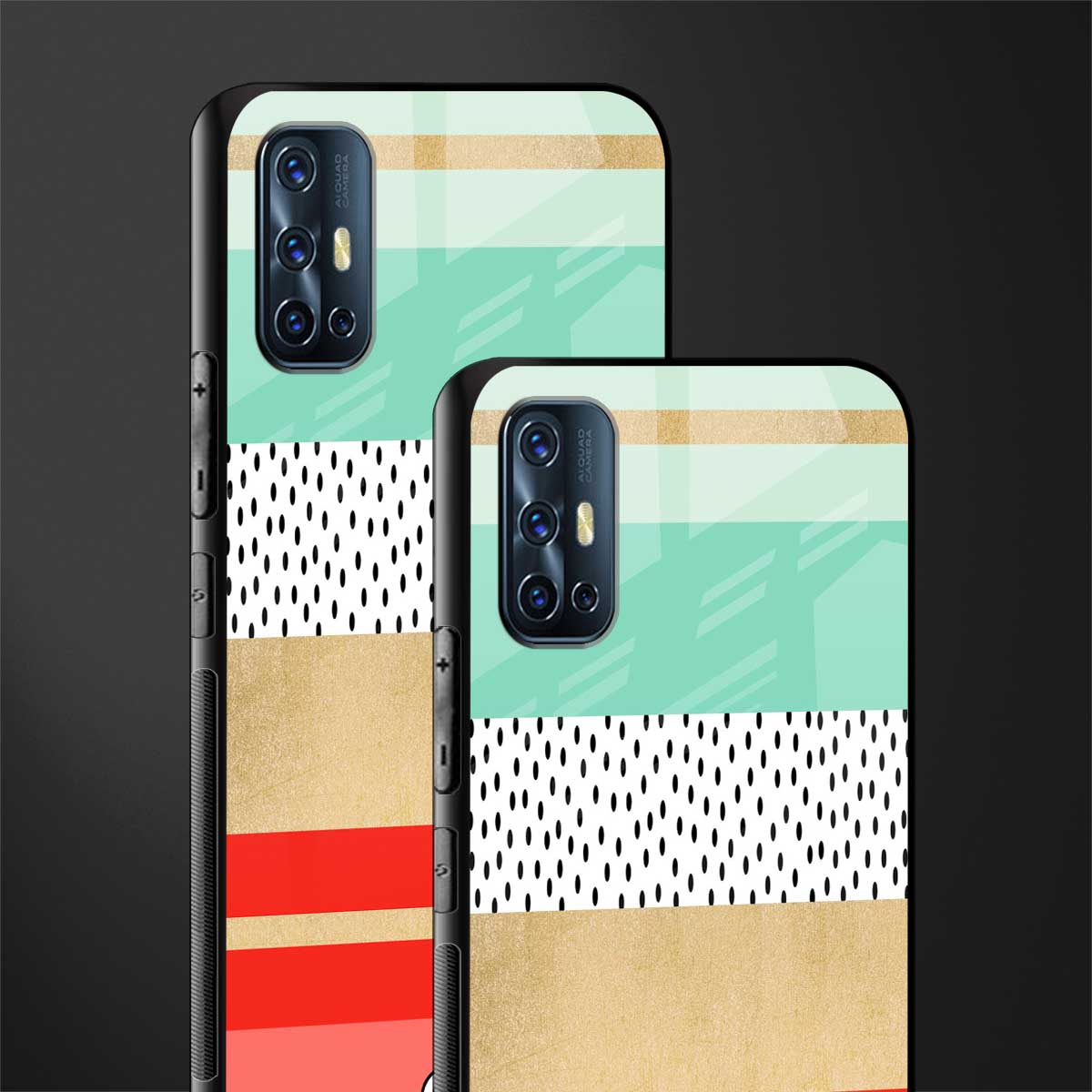 raspberry mint gelato glass case for vivo v17 image-2