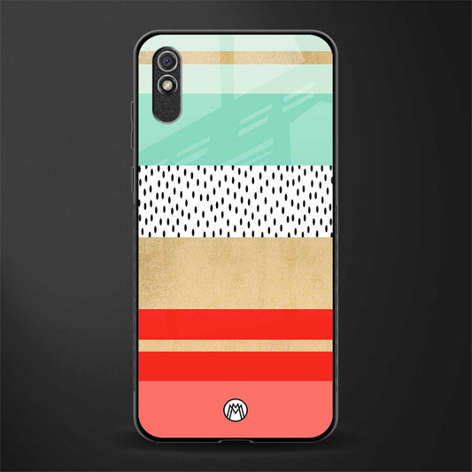 raspberry mint gelato glass case for redmi 9a image
