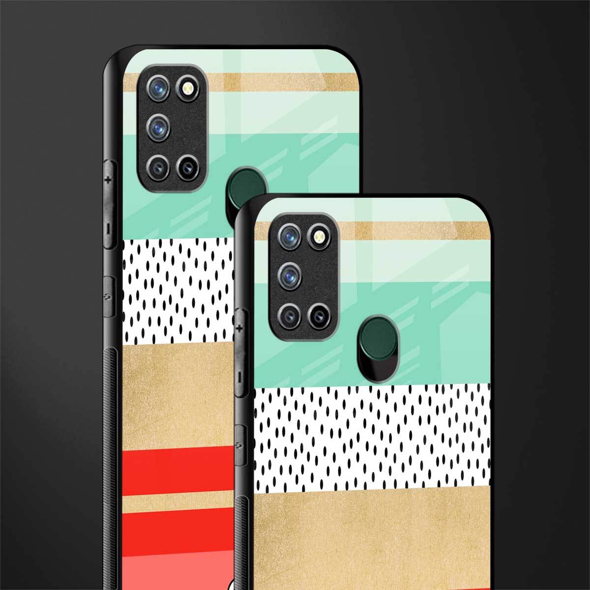 raspberry mint gelato glass case for realme 7i image-2