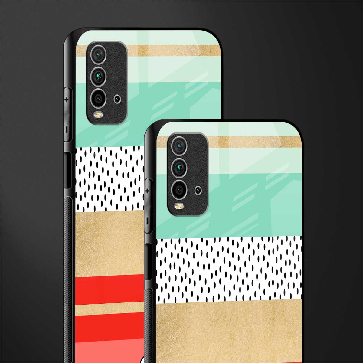 raspberry mint gelato glass case for redmi 9 power image-2