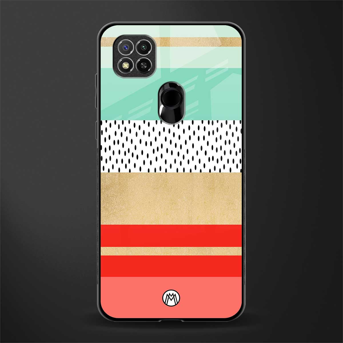 raspberry mint gelato glass case for redmi 9 image