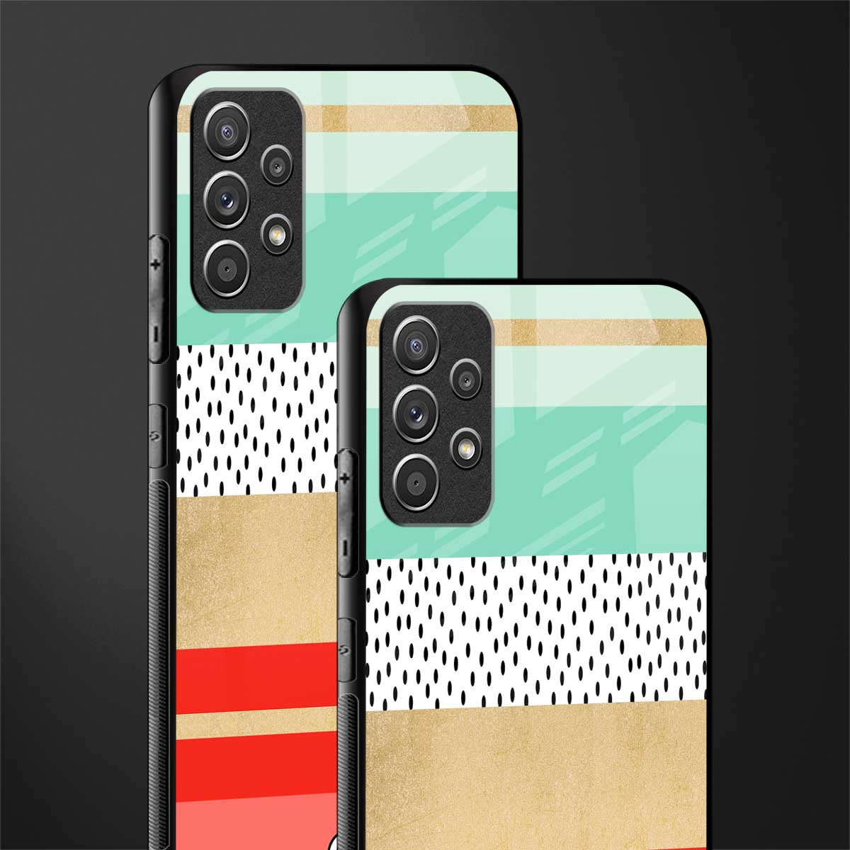 raspberry mint gelato glass case for samsung galaxy a52 image-2