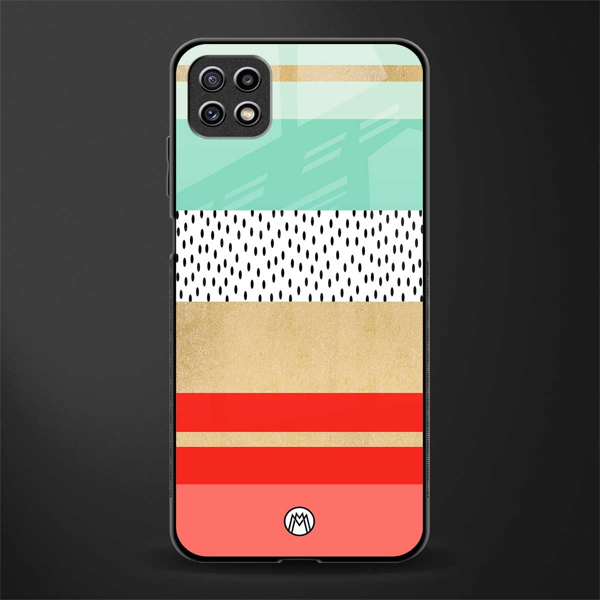 raspberry mint gelato glass case for samsung galaxy a22 5g image