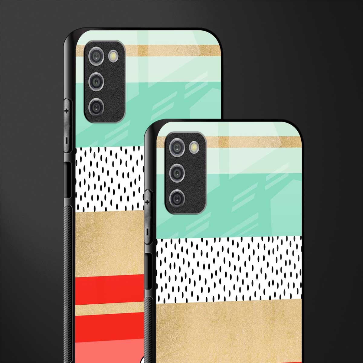 raspberry mint gelato glass case for samsung galaxy a03s image-2