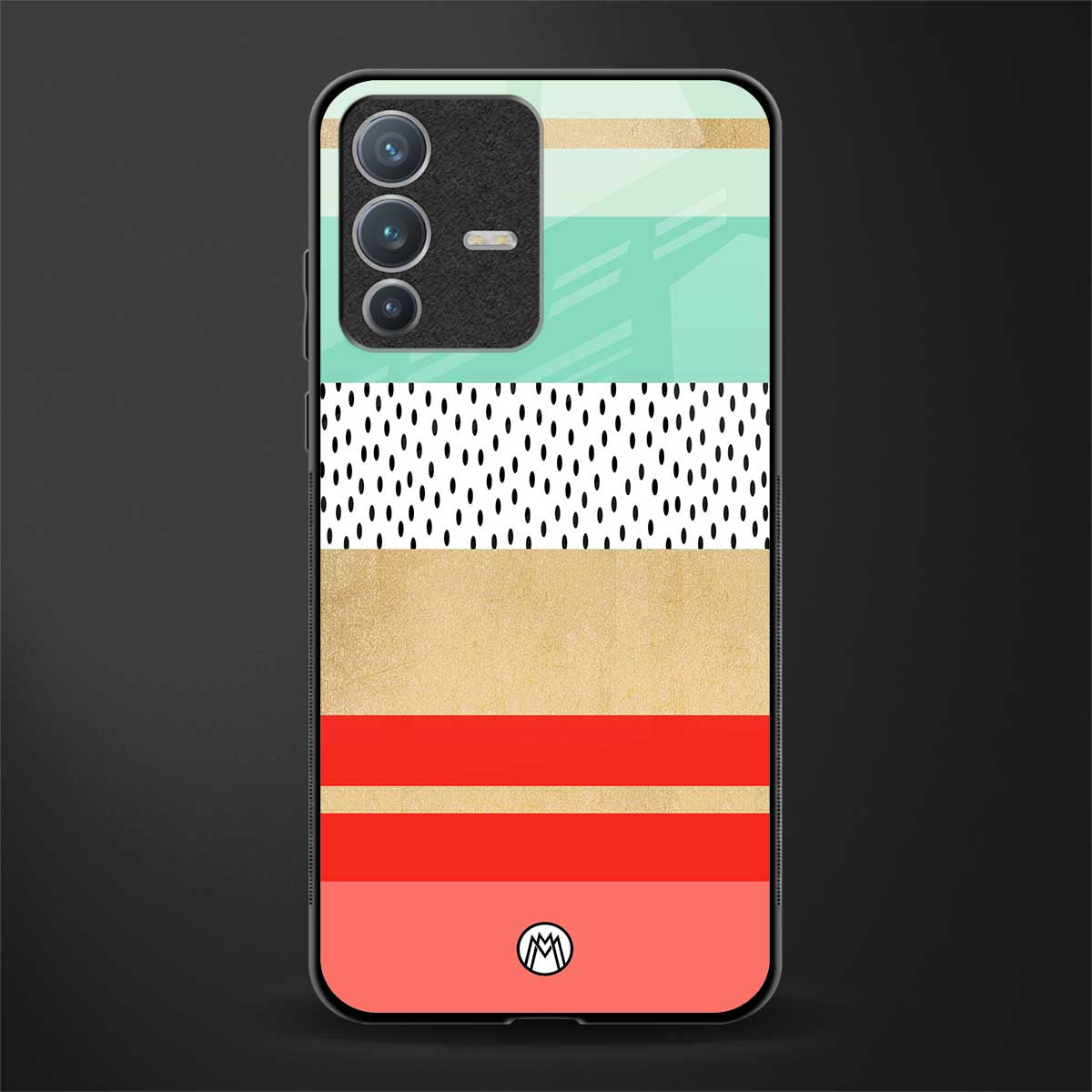 raspberry mint gelato glass case for vivo v23 pro 5g image