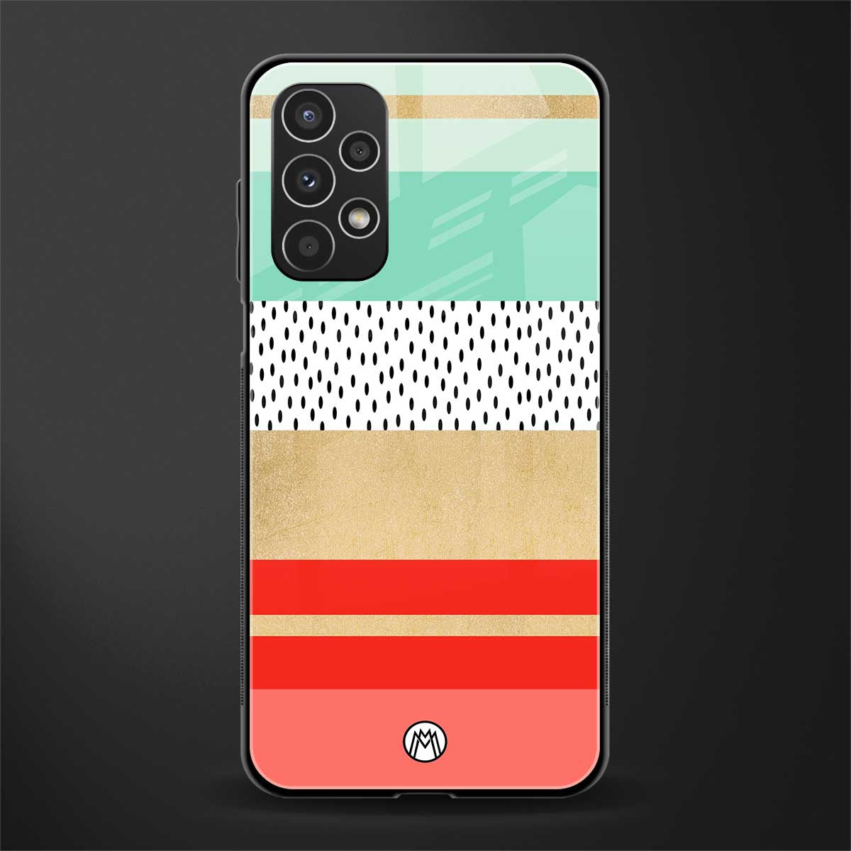 raspberry mint gelato back phone cover | glass case for samsung galaxy a13 4g